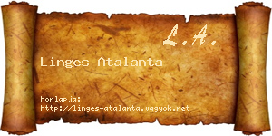 Linges Atalanta névjegykártya